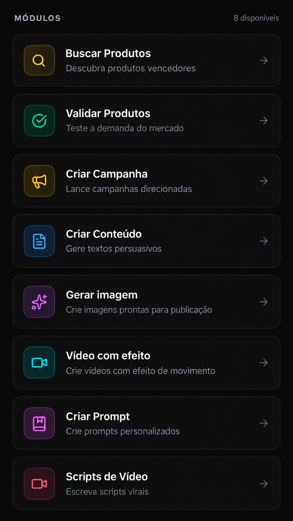 Os oito módulos do IAttom Assist